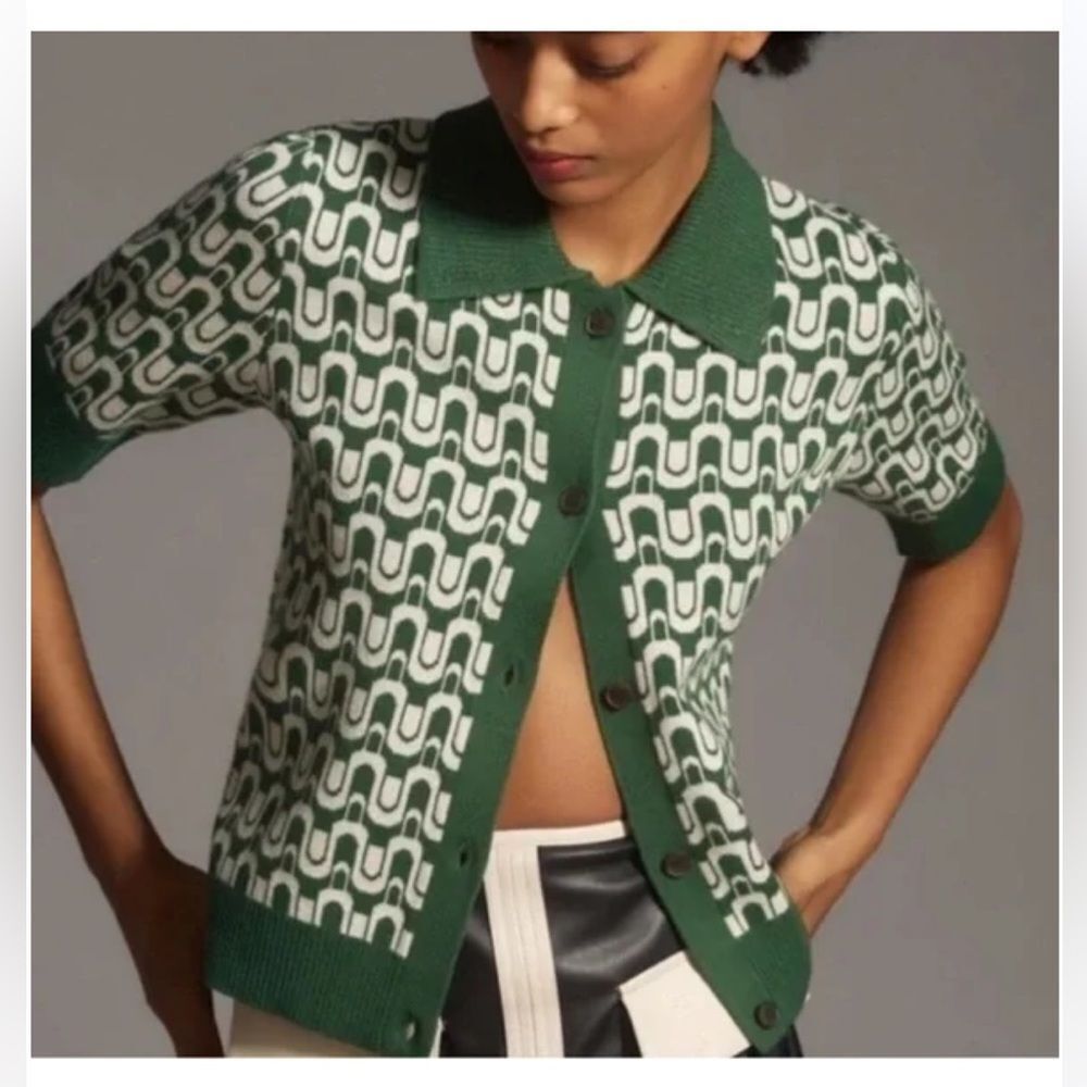 Anthropologie Maeve Kinsely Collared Sweater Nwt